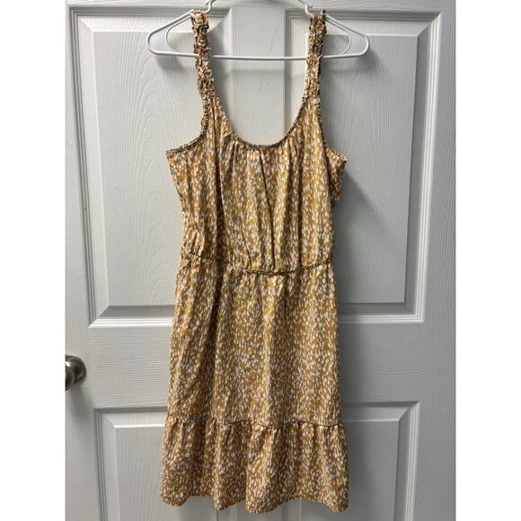 Banana Republic Yellow Gold Dress Cottage Size M - Picture 1 of 6